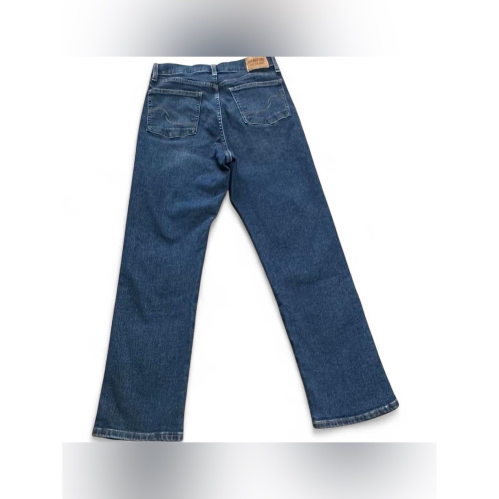 LEVI'S Signature Heritage High Rise Straight Leg Jeans Dark Wash Sz 6/28 - Picture 5 of 8